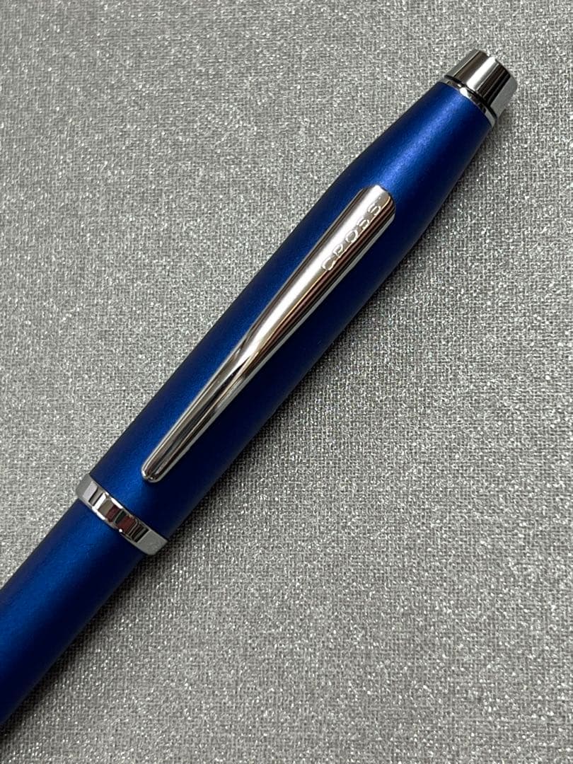 Waterman and Cross Ballpoint Pen Set with Two Metal Pens in Navy Blue and Purple — Japan Import