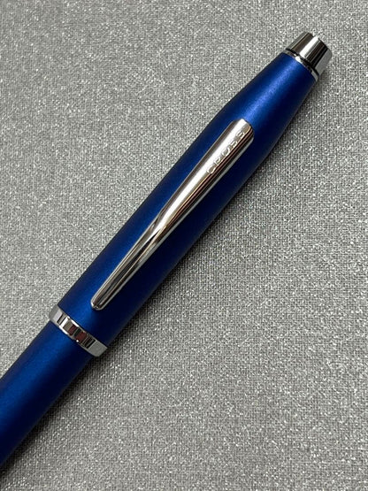 Waterman and Cross Ballpoint Pen Set with Two Metal Pens in Navy Blue and Purple — Japan Import