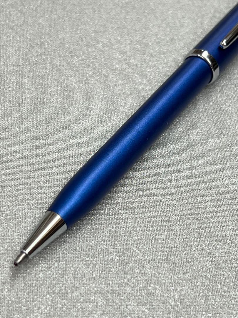 Waterman and Cross Ballpoint Pen Set with Two Metal Pens in Navy Blue and Purple — Japan Import