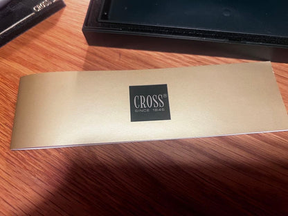 Cross dual tip pen and mechanical pencil set in gray two-tone with Cross logo made in USA
