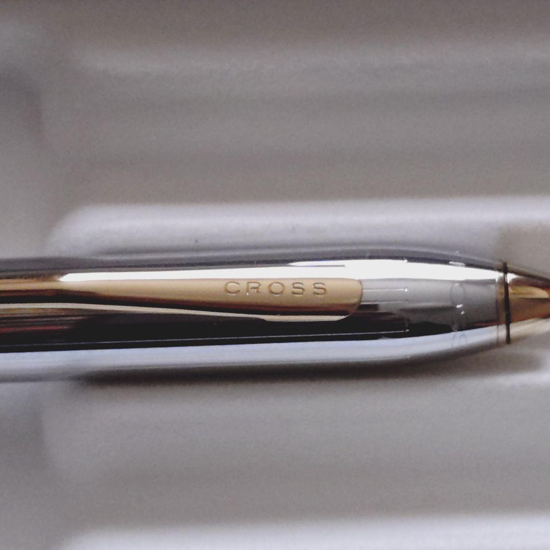 Cross A242 Silver Gold Twist Ballpoint Pen — Japan Import