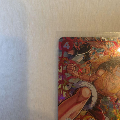 One Piece Monkey D. Luffy trading card OP14-016 with Strike attribute and 6000 Power