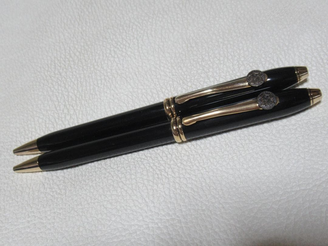 Merrill Lynch Cross Townsend Black Ballpoint Pen 2pcs Japan Import