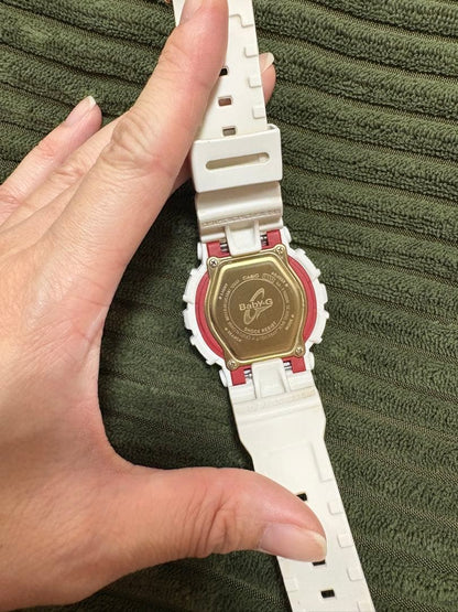 Casio Baby-G White Watch with Diamonds BA-110DDR-7AJF — Japan Import