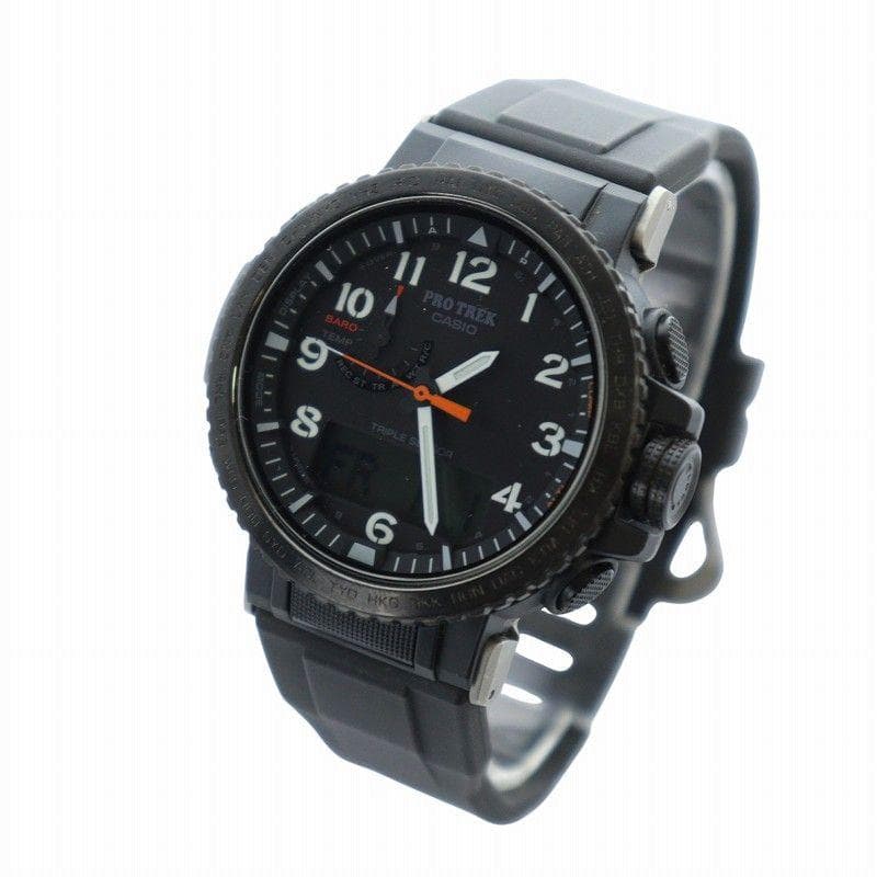 Casio Pro Trek PRW-50Y Radio Wave Solar Date Watch with Black Dial