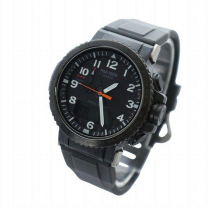 Casio Pro Trek PRW-50Y Radio Wave Solar Date Watch with Black Dial
