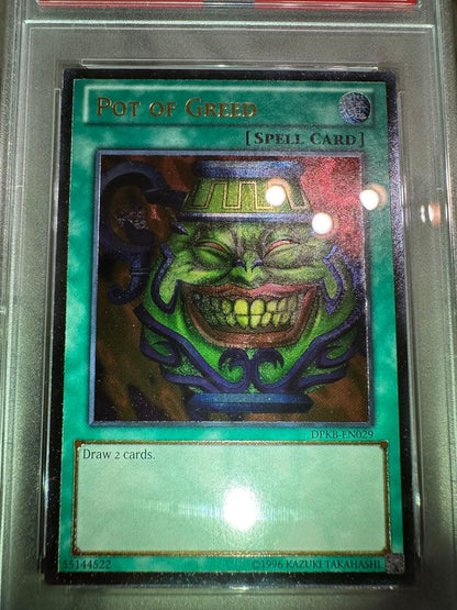 2010 Duelist Pack Kaiba Pot of Greed Spell Card PSA 10 GEM MT Japan import collectible