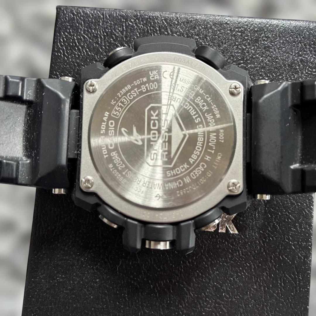 Casio G-Shock GST-B100 Series Watch Model GST-B100 Black Dial Black Band Japan Import