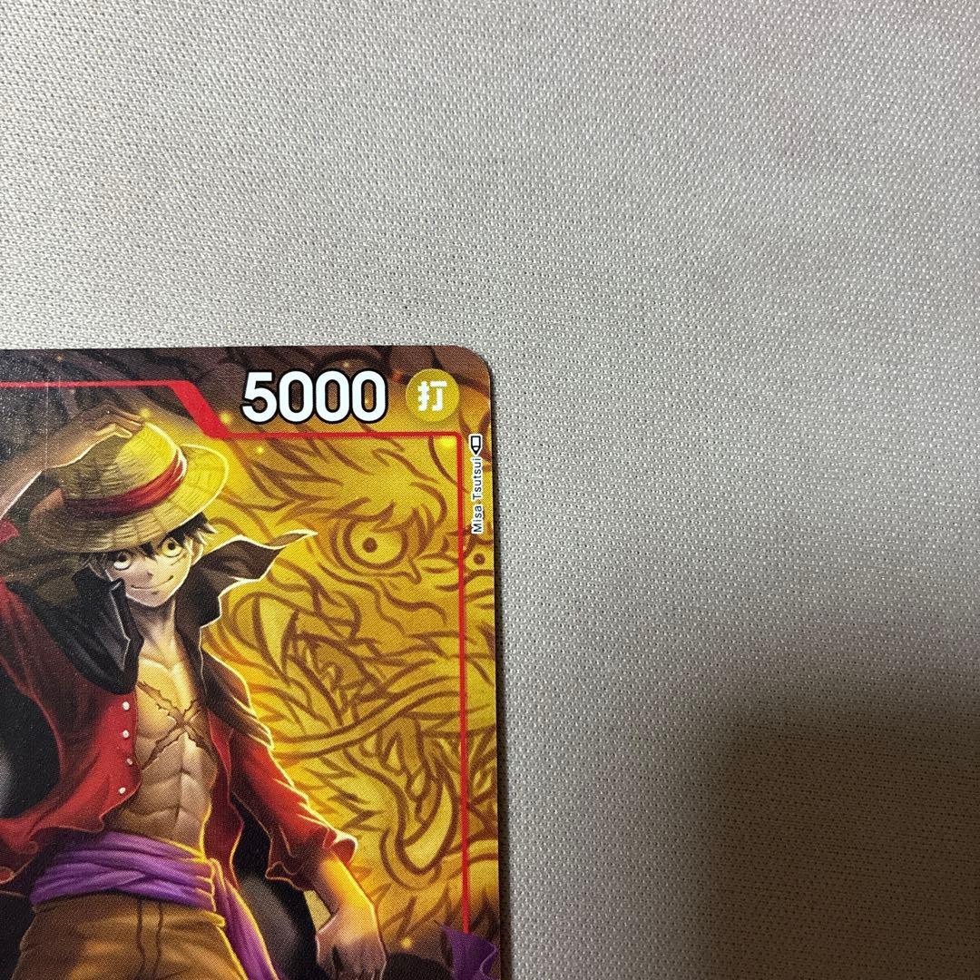 One Piece Monkey D. Luffy OP01 SR promo trading card from Japanese card game