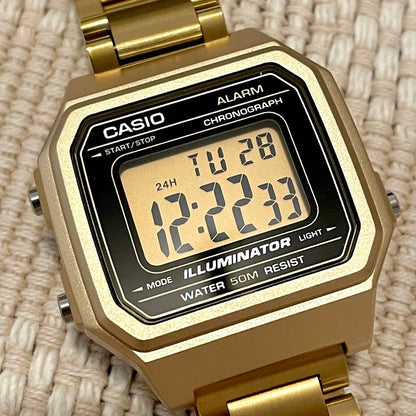 Casio Digital Wristwatch with Metal Band — Japan Import