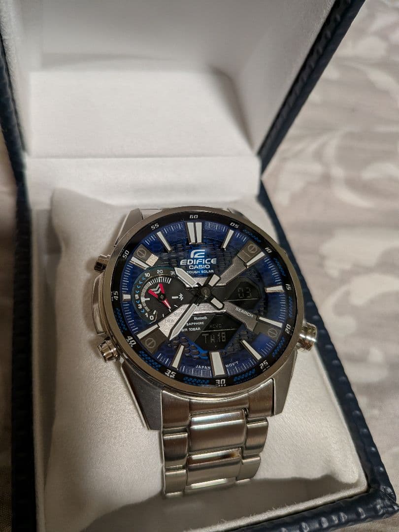 Casio Edifice ECB-S100YD Watch Bluetooth Solar Sapphire Glass 10 ATM Waterproof — Japan Import
