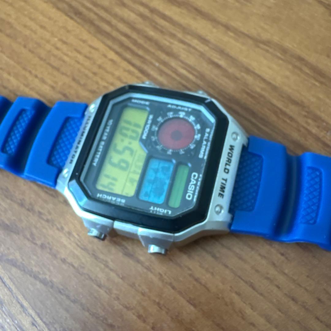 Casio AE-1200WH Digital Watch with World Time and 10-Year Battery — Japan Import