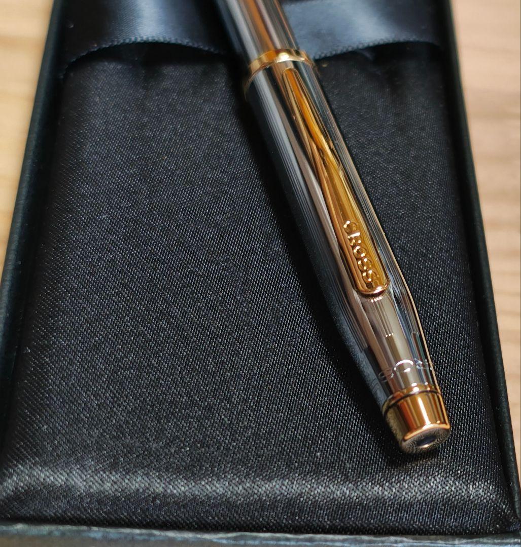 Cross Classic Century Medalist Twist Ballpoint Pen with Black Ink and Metal Finish — Japan Import
