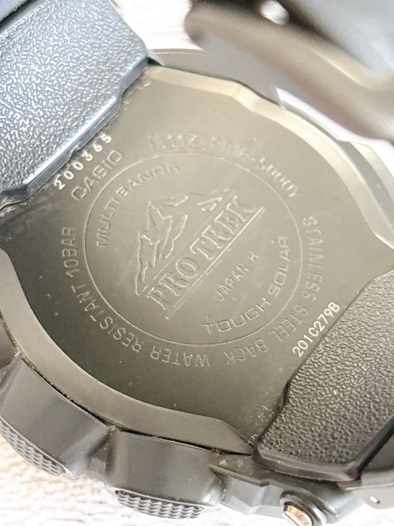 Casio Pro Trek PRW-5000Y Watch with No Visible Crystal Scratches and Worn Bezel — Japan Import