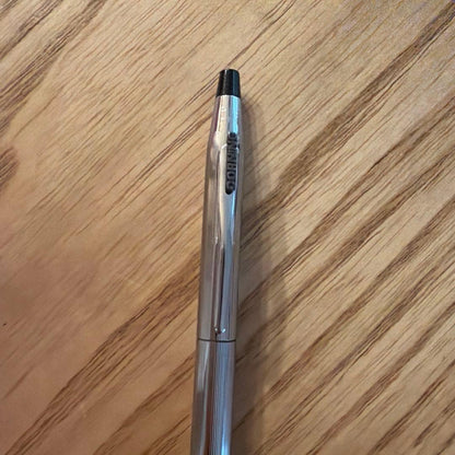 Corning Silver Cross Classic Century twist ballpoint pen with polished chrome plated body