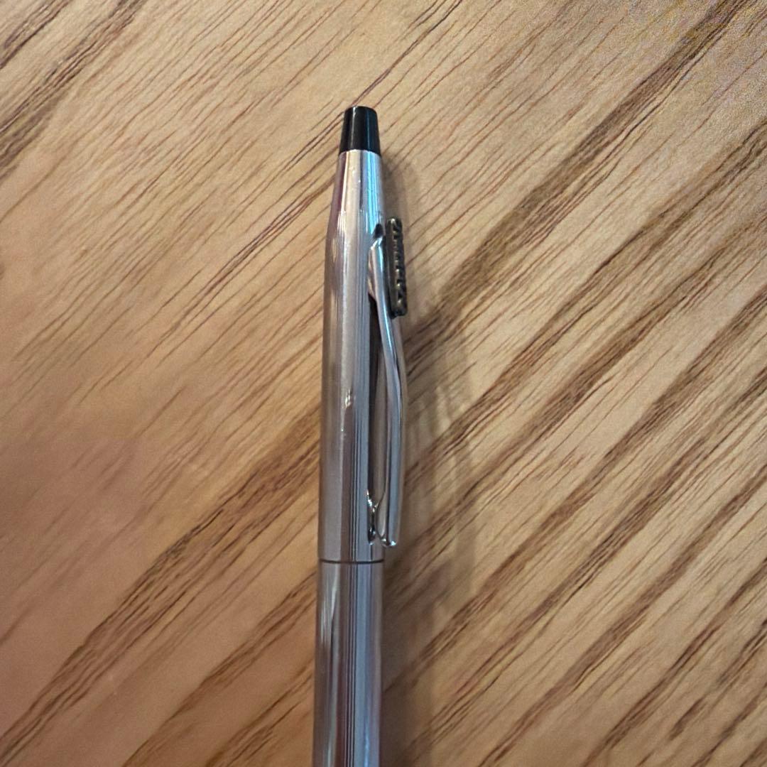 Corning Silver Cross Classic Century twist ballpoint pen with polished chrome plated body