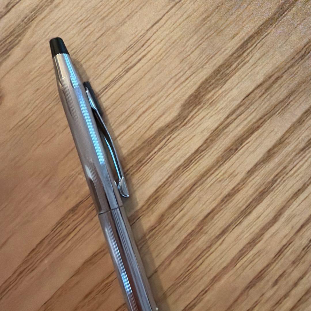 Corning Silver Cross Classic Century twist ballpoint pen with polished chrome plated body