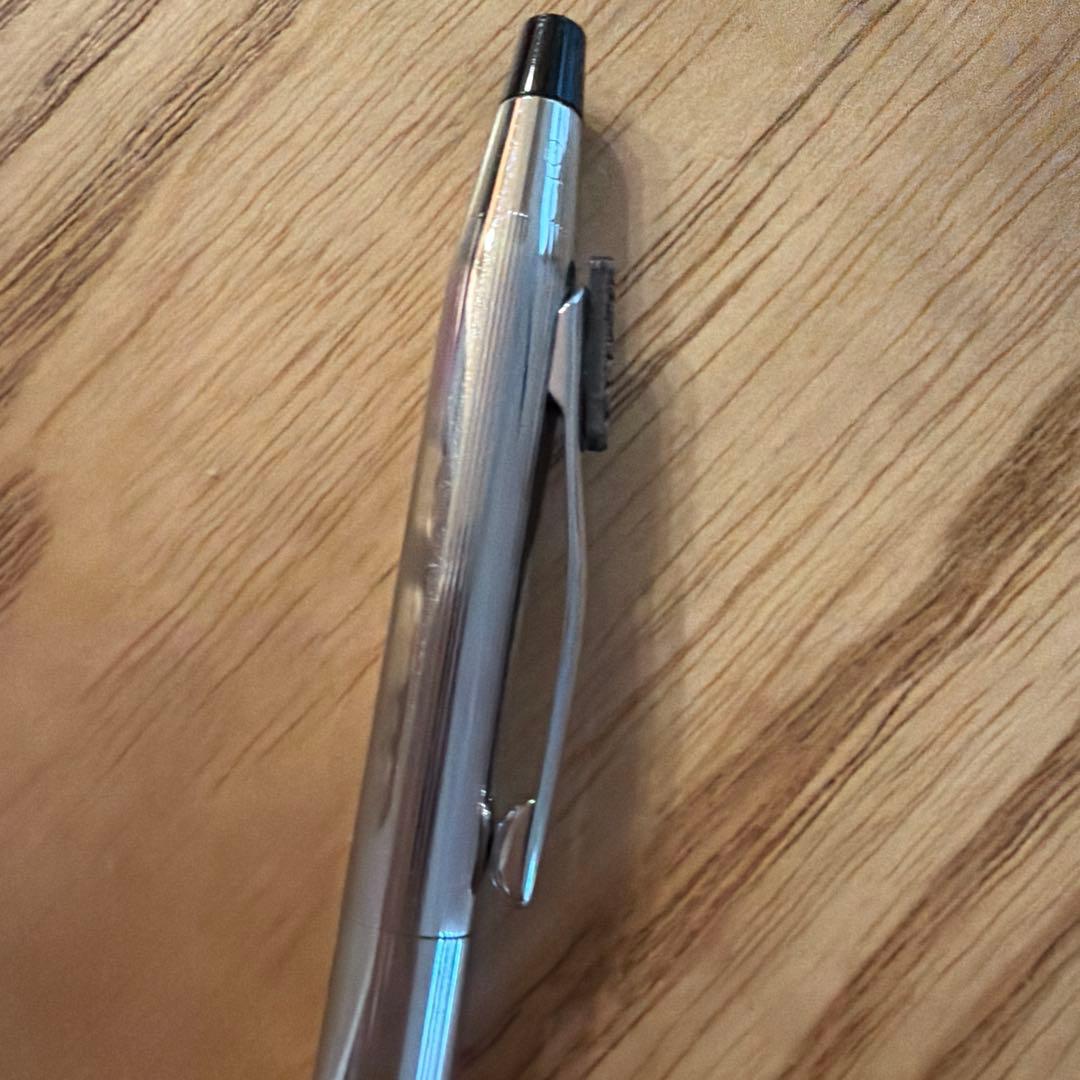 Corning Silver Cross Classic Century twist ballpoint pen with polished chrome plated body