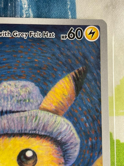 Unopened Gogh Pikachu Promo Japanese collectible card in transparent packaging with two cards inside
