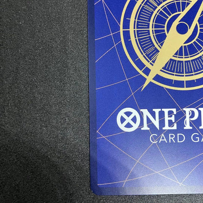 One Piece Perhona SR Parallel OP12-034 trading card showing character artwork with white chip on back corner