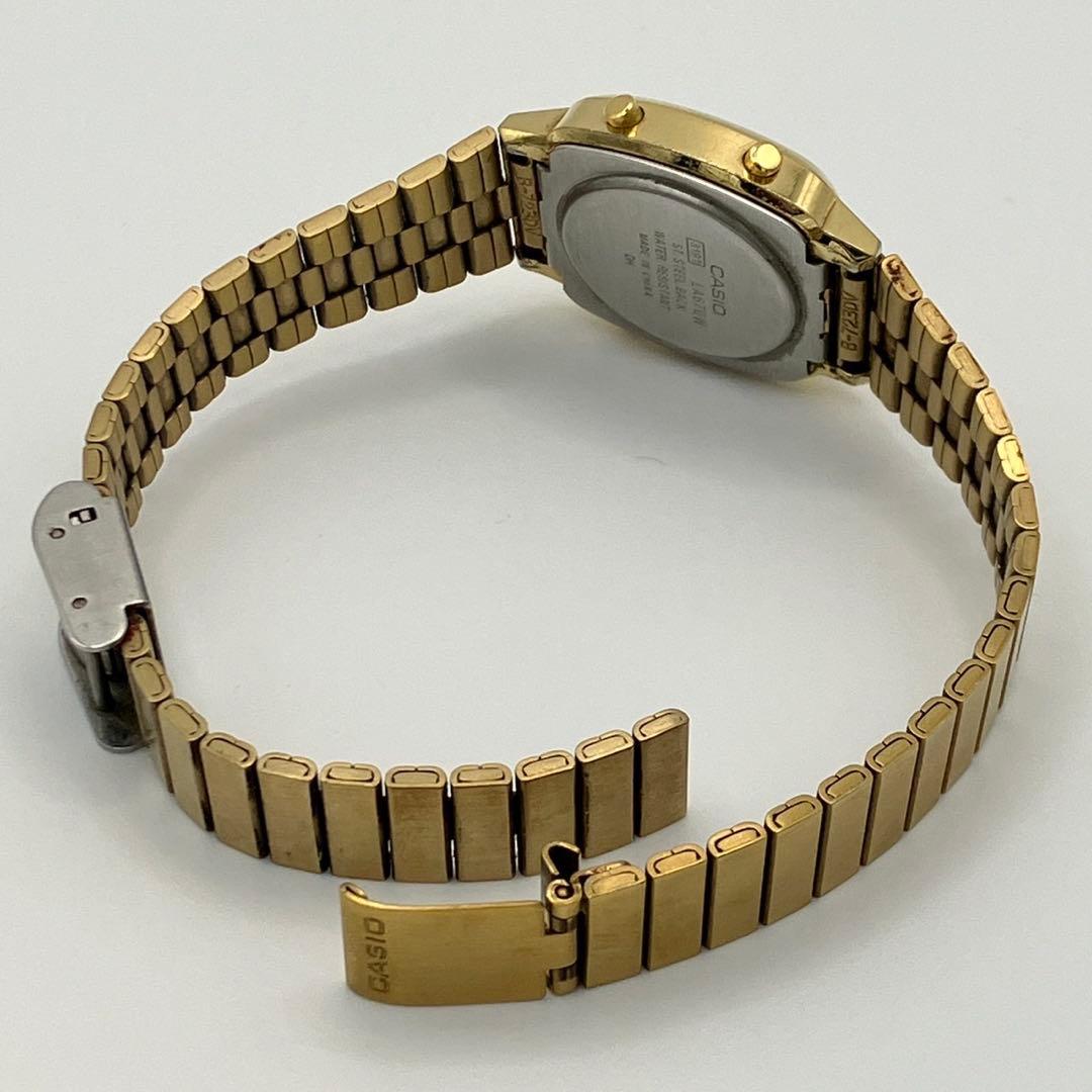 Casio Y2K Gold Stainless Steel Watch with Battery — Japan Import