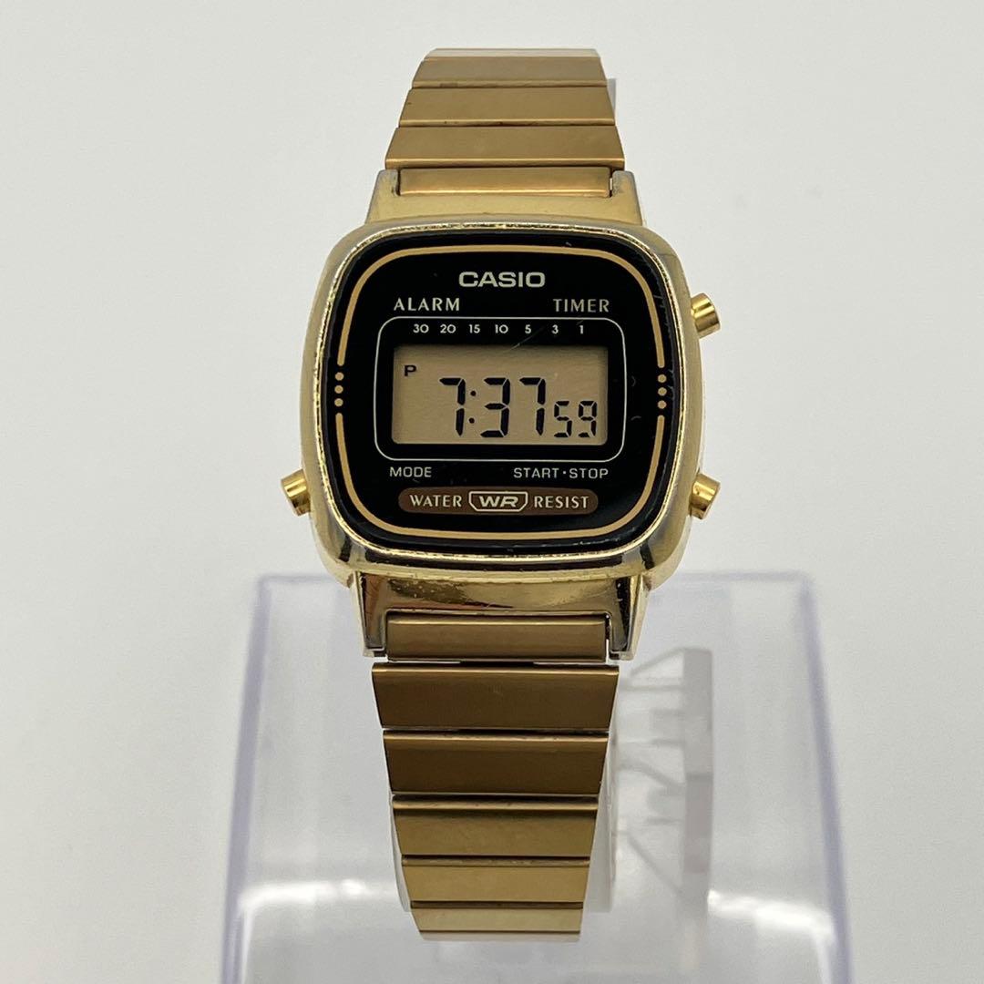 Casio Y2K Gold Stainless Steel Watch with Battery — Japan Import
