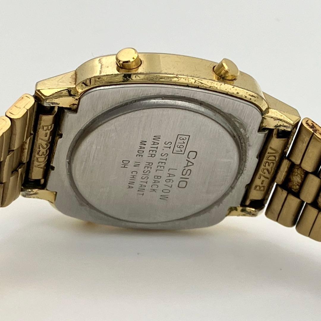 Casio Y2K Gold Stainless Steel Watch with Battery — Japan Import
