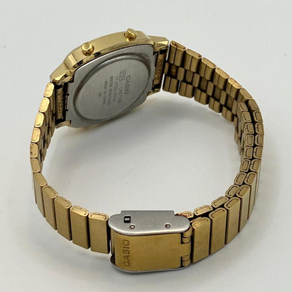 Casio Y2K Gold Stainless Steel Watch with Battery — Japan Import