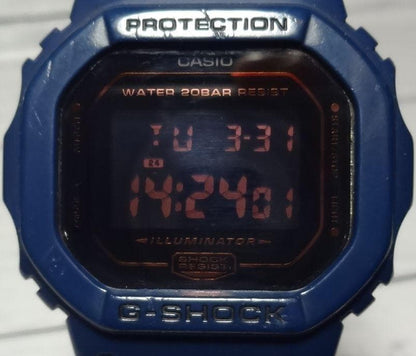 Casio G-Shock DW-5600BBM-2JF 2019 Model Square Design Navy Watch — Japan Import