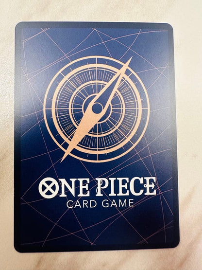 One Piece Energy SR SP EB02-052 Parallel collectible card in sleeve and loader