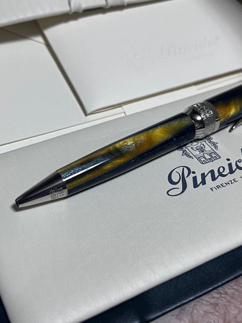 Pineider La Grande Bellezza Arco Blue Bee Twist Ballpoint Pen — Japan Import