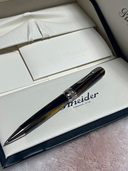 Pineider La Grande Bellezza Arco Blue Bee Twist Ballpoint Pen — Japan Import