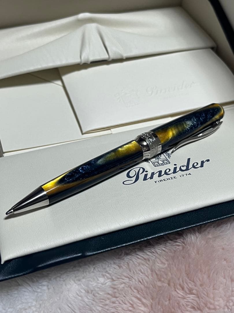 Pineider La Grande Bellezza Arco Blue Bee Twist Ballpoint Pen — Japan Import