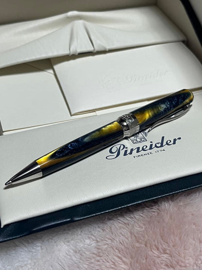 Pineider La Grande Bellezza Arco Blue Bee Twist Ballpoint Pen — Japan Import