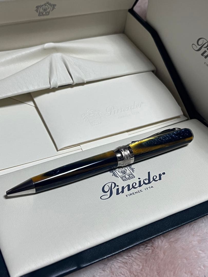 Pineider La Grande Bellezza Arco Blue Bee Twist Ballpoint Pen — Japan Import
