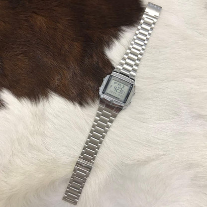 Casio Data Bank Digital Watch with 10 Year Battery Silver