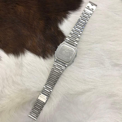 Casio Data Bank Digital Watch with 10 Year Battery Silver