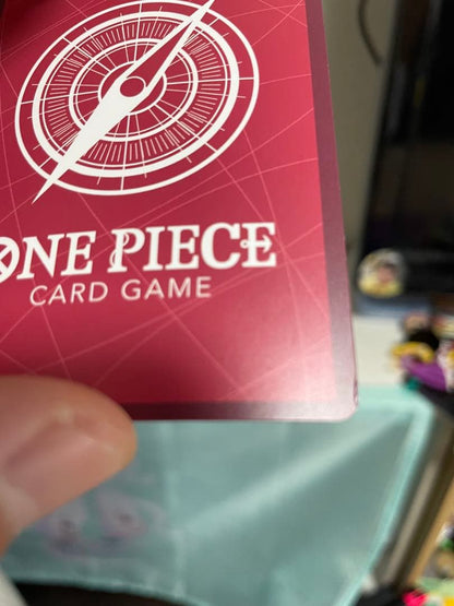 One Piece Game Takue Kessen No Kizuna Leader Parallel Teach Japanese card with slight corner chip