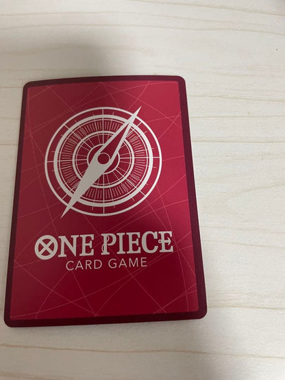 One Piece Game Takue Kessen No Kizuna Leader Parallel Teach Japanese card with slight corner chip