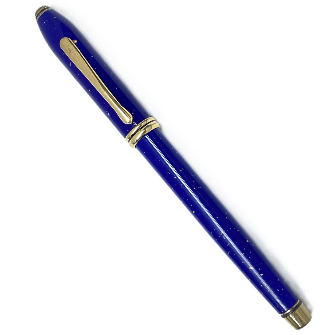 Cross Townsend Lapis Lazuli 18K M Fountain Pen with Converter Japan Import