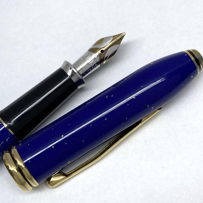 Cross Townsend Lapis Lazuli 18K M Fountain Pen with Converter Japan Import