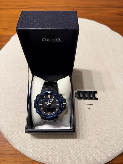 Casio Pro Trek PRW-6000SYT-1JF Titanium Sapphire Blue Moment Watch — Japan Import