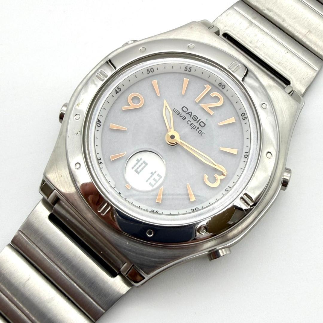 Casio Wave Ceptor Radio Solar Light Women Wristwatch