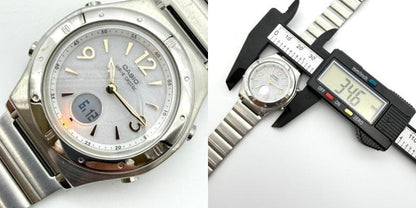 Casio Wave Ceptor Radio Solar Light Women Wristwatch