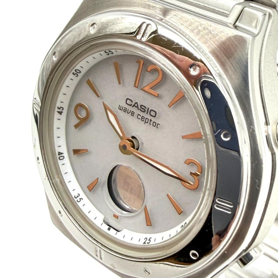 Casio Wave Ceptor Radio Solar Light Women Wristwatch