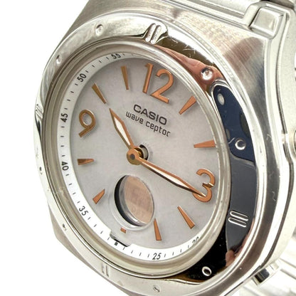 Casio Wave Ceptor Radio Solar Light Women Wristwatch
