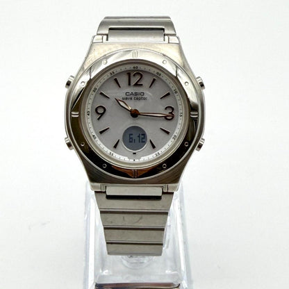 Casio Wave Ceptor Radio Solar Light Women Wristwatch
