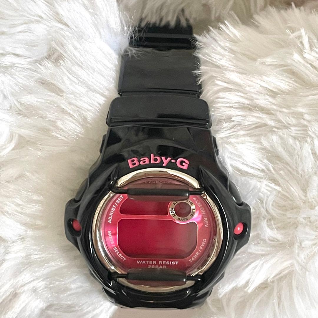 Casio Baby-G Digital Watch or Repair in Black and Pink—Japan Import