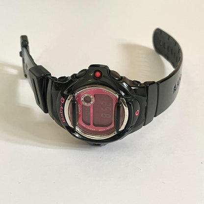 Casio Baby-G Digital Watch or Repair in Black and Pink—Japan Import
