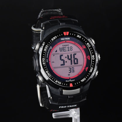 Casio PRO TREK PRW-3000G-1JR Digital Outdoor Watch with Battery Level Display — Japan Import